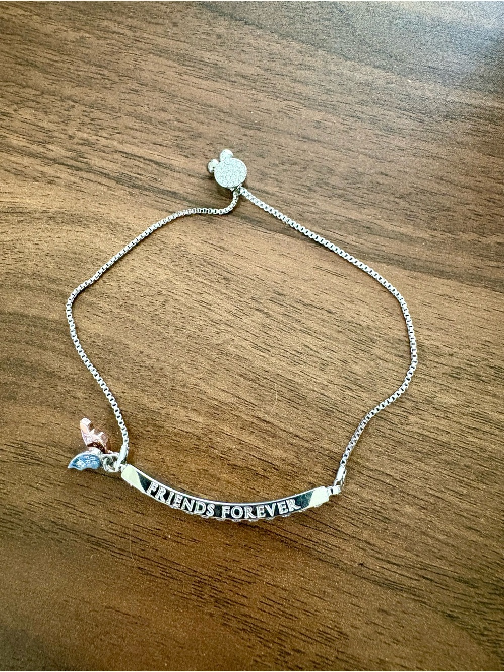 Silver 'Friends Forever' Adjustable Bracelet